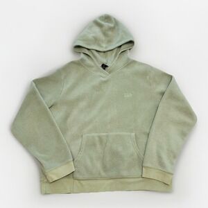 VTG Gap womens matcha green‎ fleece hoodie Large Y2K Casual Lounge Cozy Active